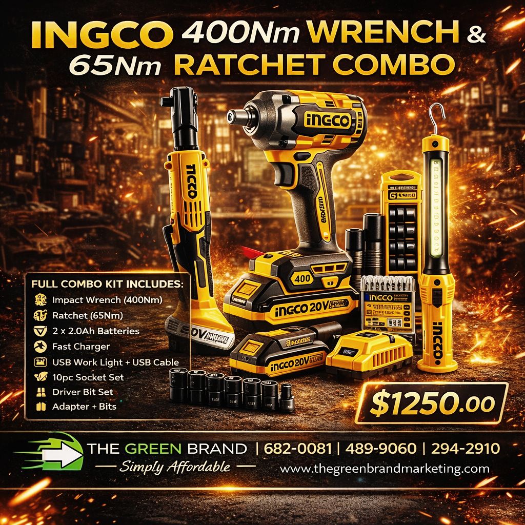 Ingco 2pc combo kit & 60nm ratchet combo