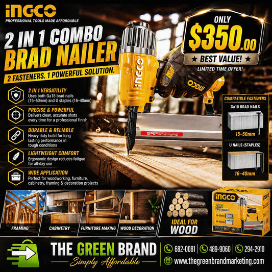 Ingco 2 in 1 Brad Nailer