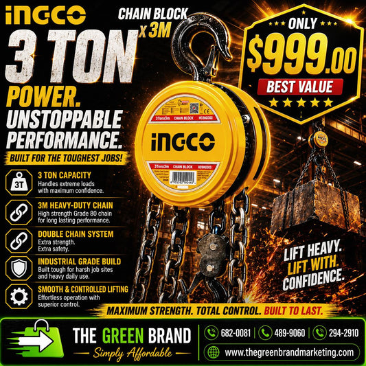 Ingco 3 Ton chain block