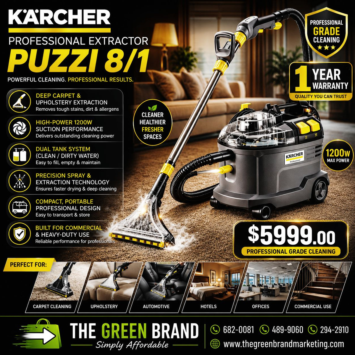 Karcher Professional spray Extractor puzzi 8/1