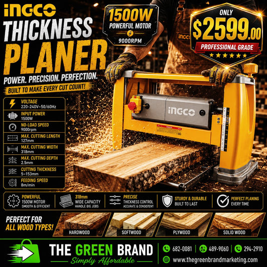 Ingco 1500w thickness planner
