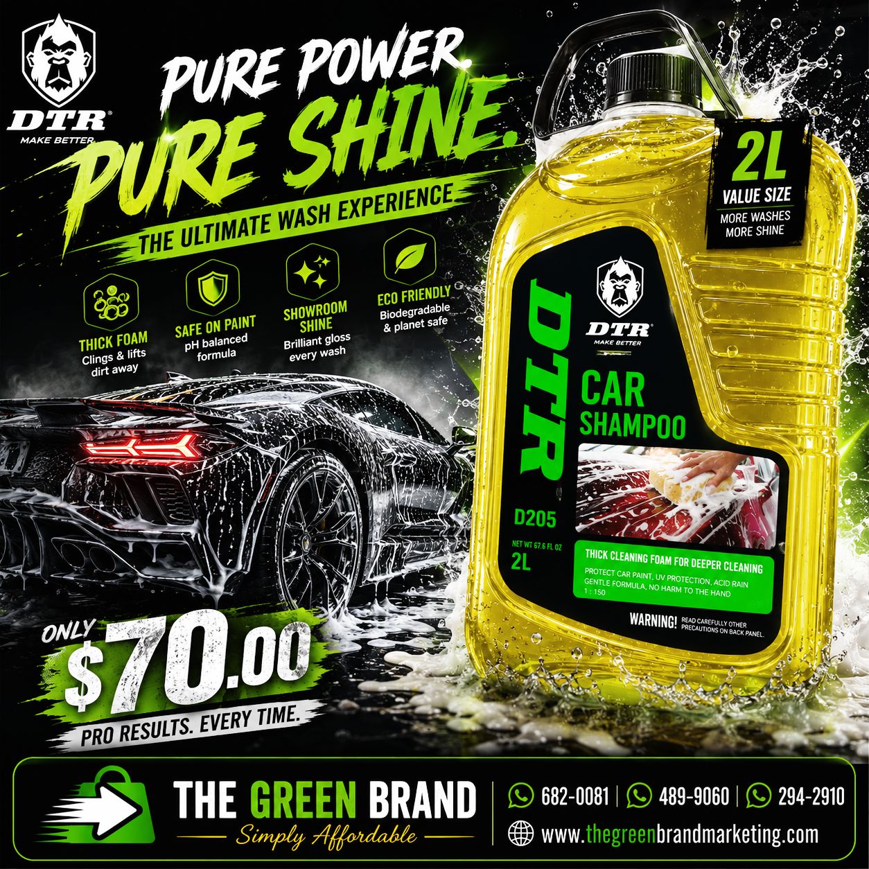 DTR Car Shampoo 2L D206