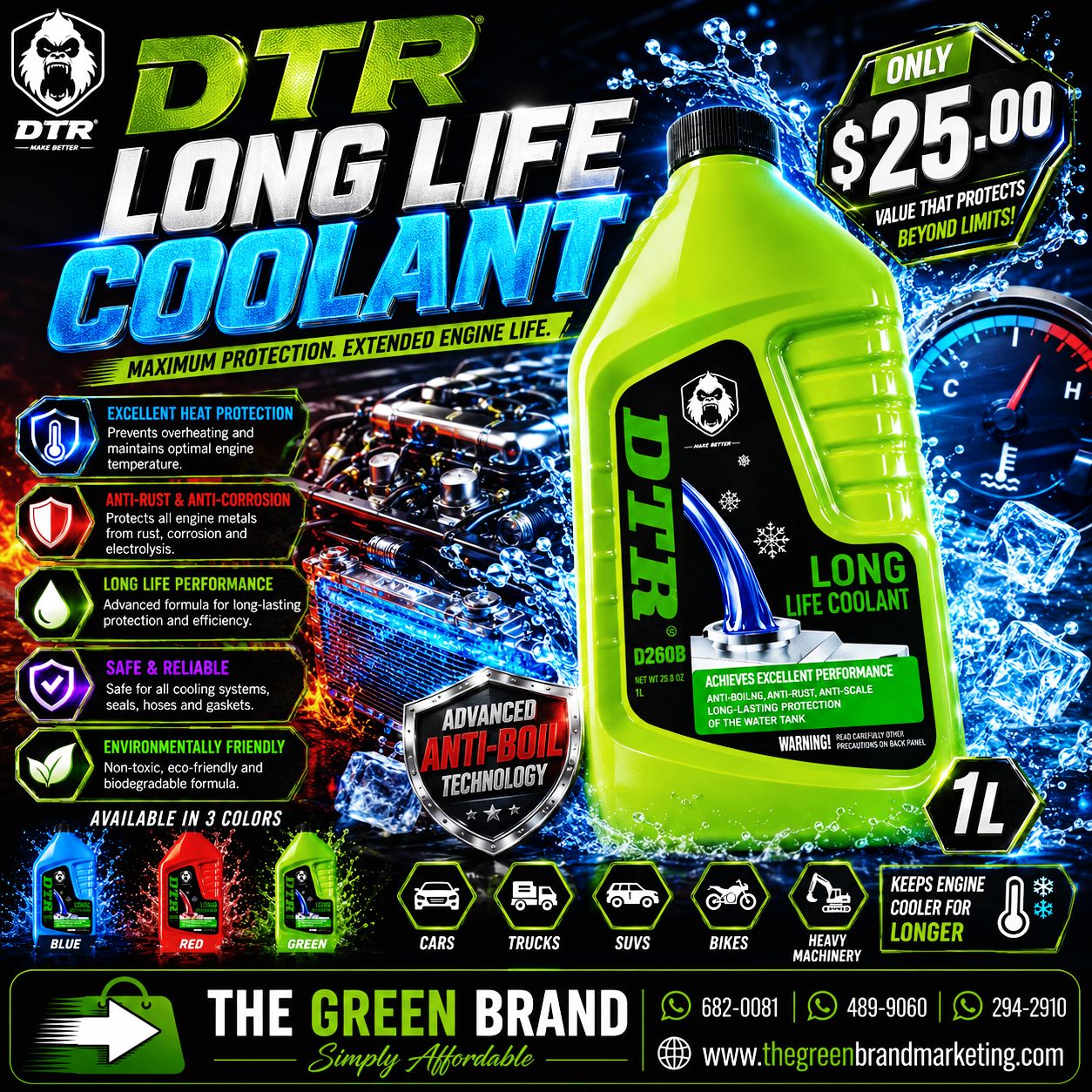 DTR Long Life Coolant 1l D260
