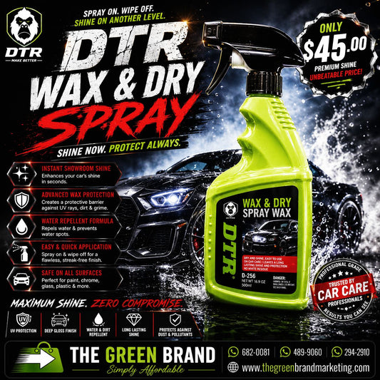 DTR Wax & Dry Spray wax 500ml D256