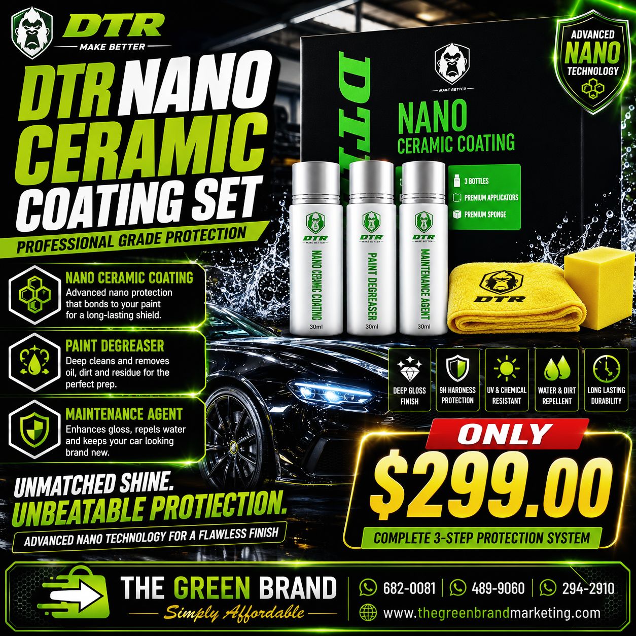 DTR Nano Ceramic Coating kit D02