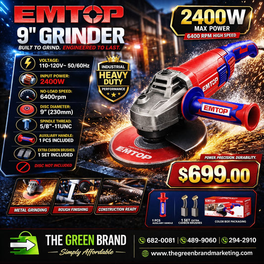 Emtop 9" Grinder