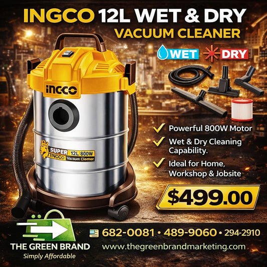 Ingco 12L 800W wet/dry vacuum