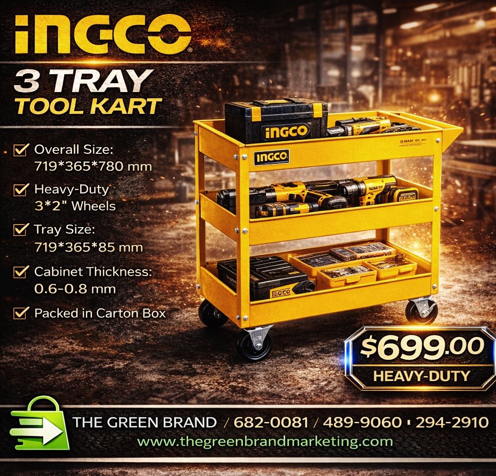 Ingco 3 tray tool cart