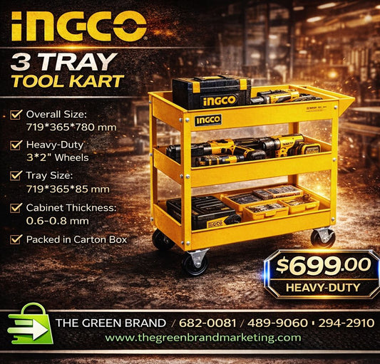 Ingco 3 tray tool cart