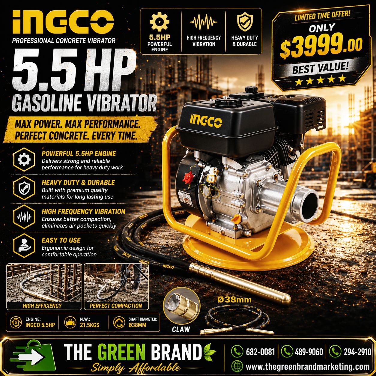 Ingco Gasoline Vibrator