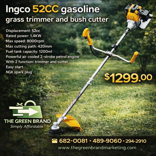 Ingco 52CC gasoline grass trimmer and bush cutter