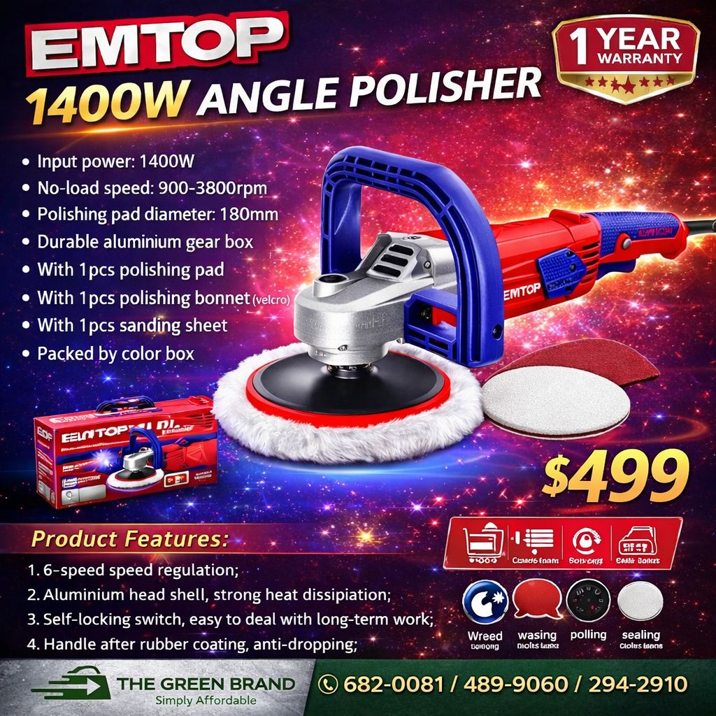 EMTOP 1400W Angle Polisher