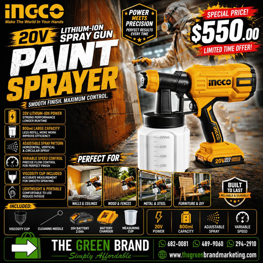 Ingco 20V cordless Paint Sprayer