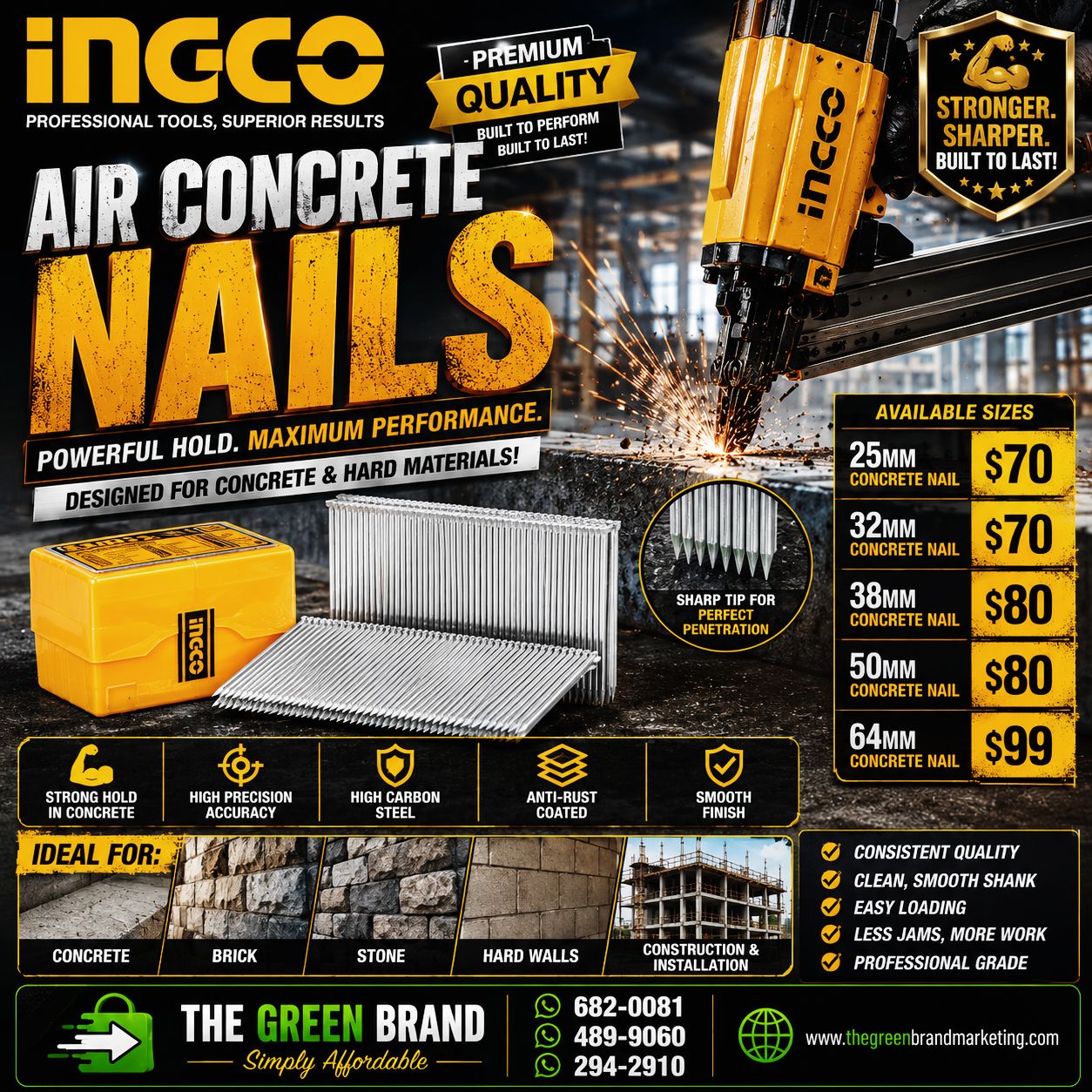 Ingco Brad nails (for nailer)