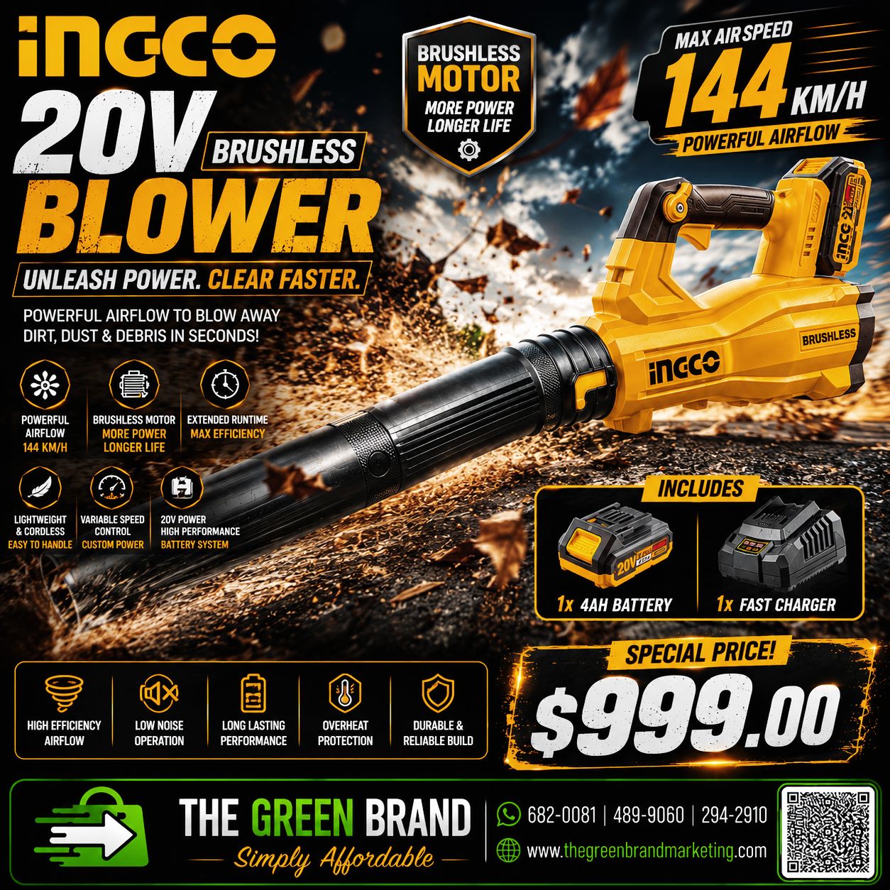 Ingco Brushless Blower