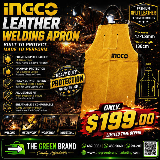 Ingco leather welding apron