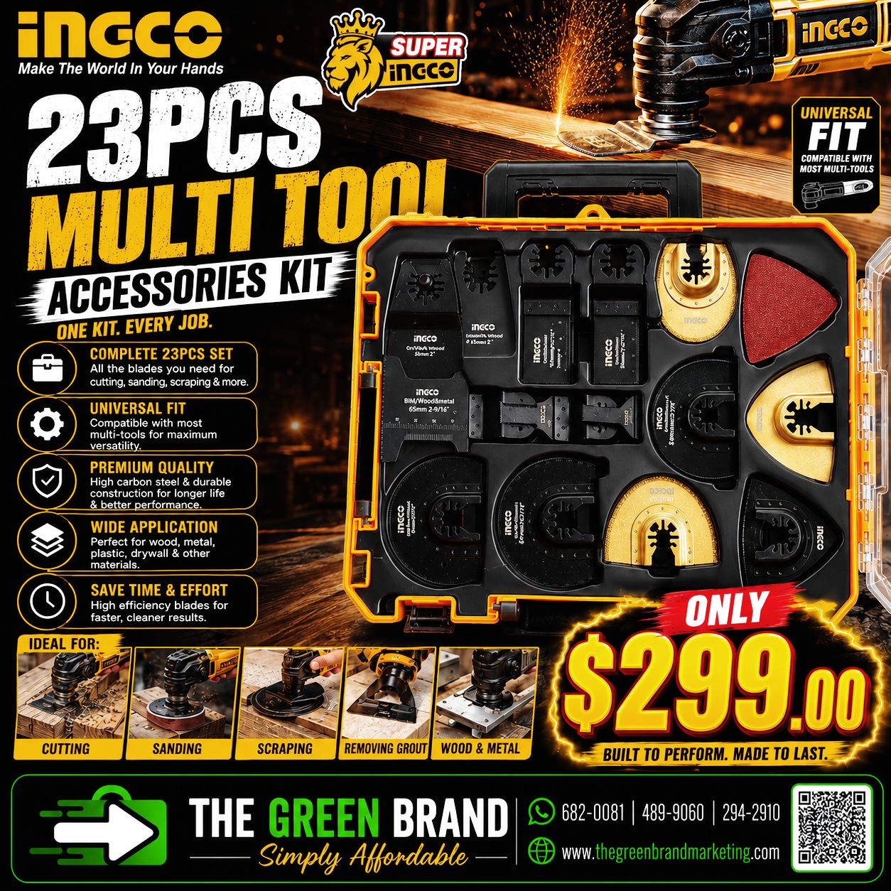 Ingco 23 multitool accessories kit