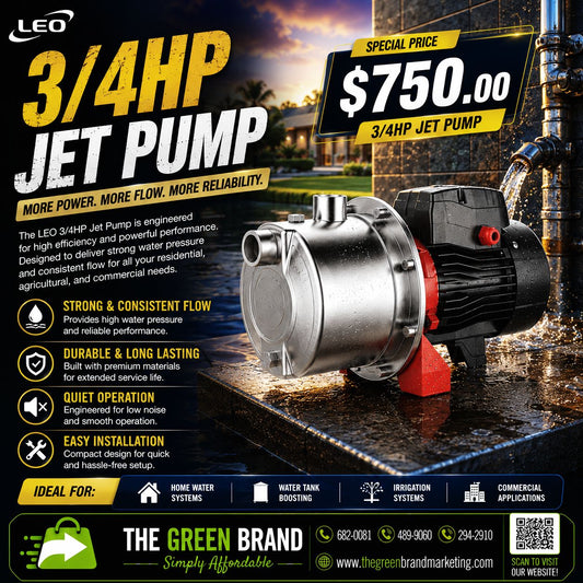 leo .8hp 3/4HP jet (pump alone)