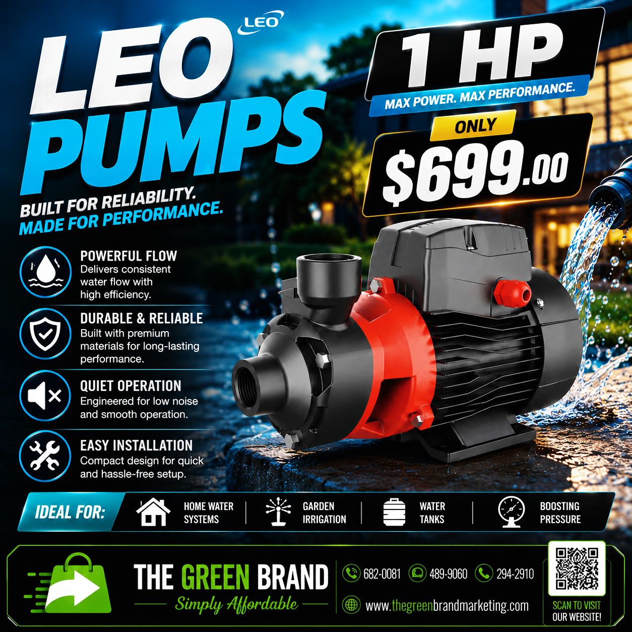 Leo 1HP electrical  pump