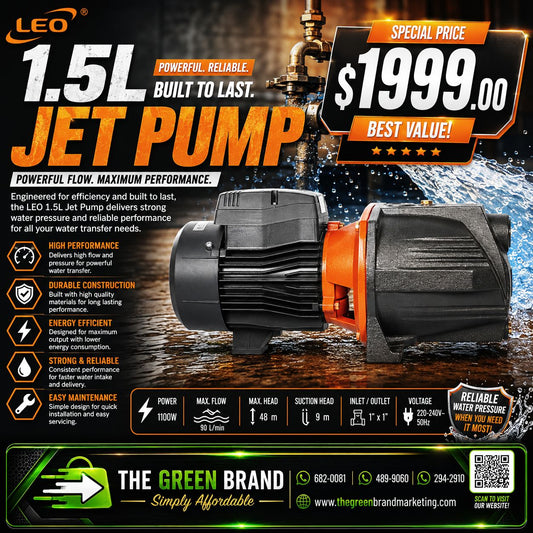 Leo 1.5hp jet water pump 220V