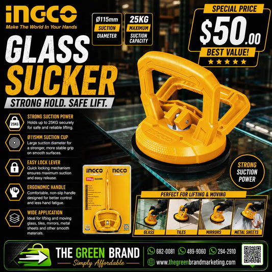 Ingco HSU012501 Glass Sucker – 25 Kilograms