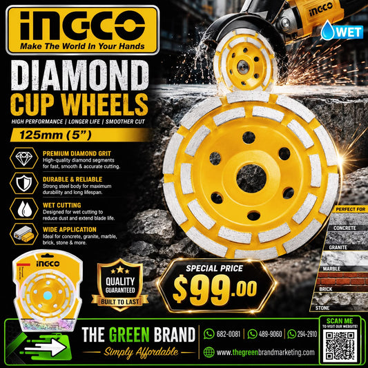 Ingco Diamond Cup Wheels