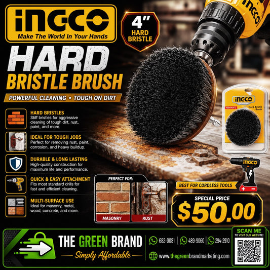 Ingco Hard Bristle Brush