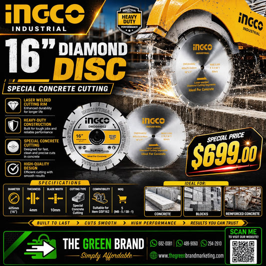 Ingco  Diamond Disc 16 Inch