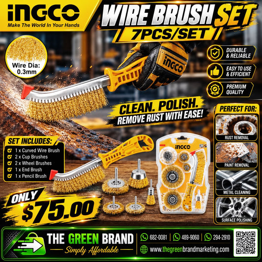 Ingco wire Brush set wb10071