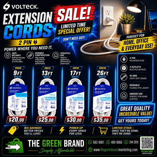 Volteck 3m extension cord