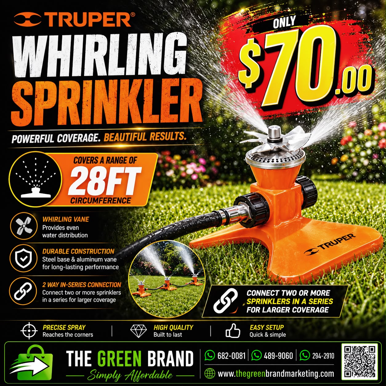 Truper Whirling Vane Sprinkler