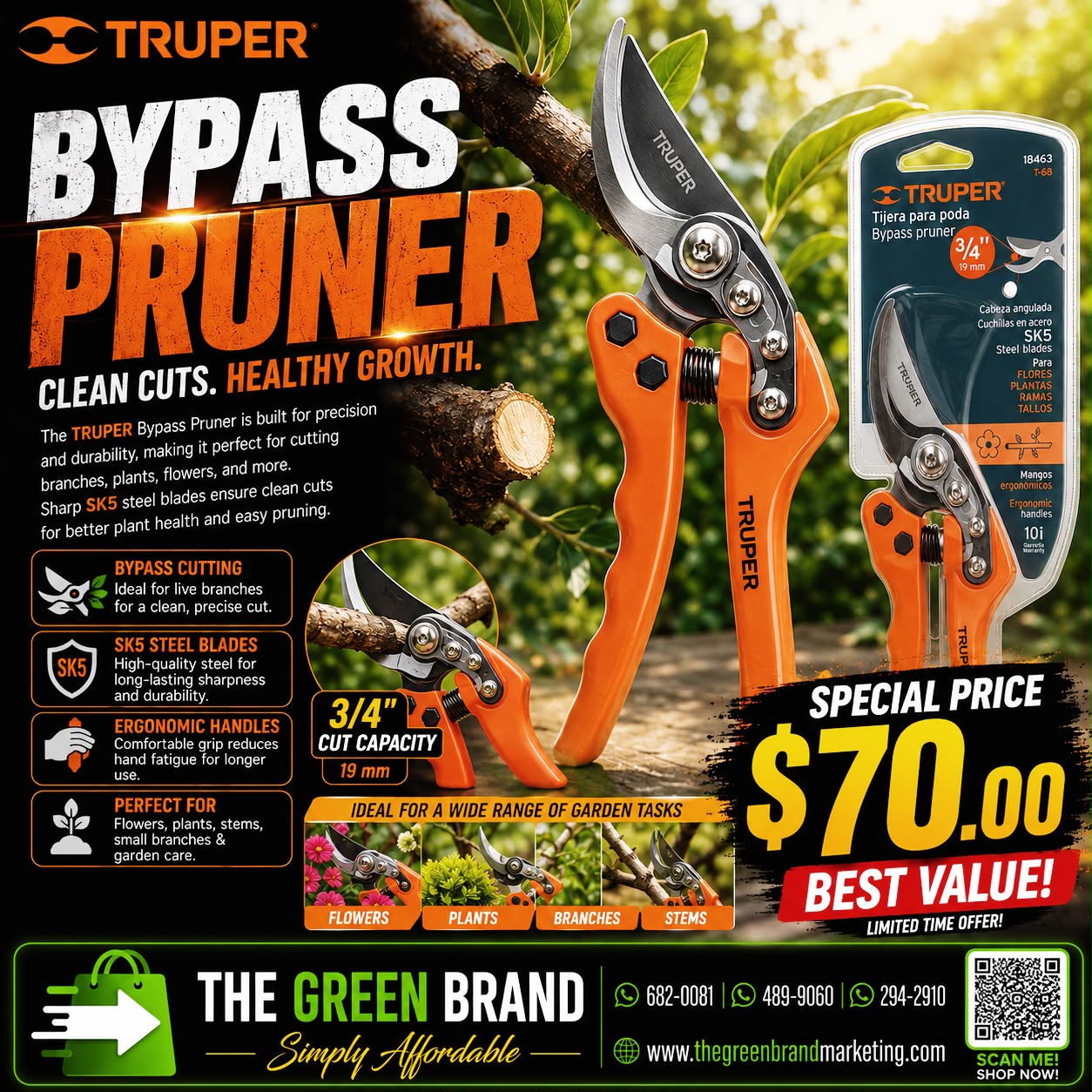 Truper bypass pruner