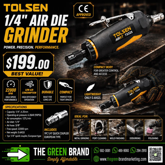 Tolsen Air Angle Grinder
