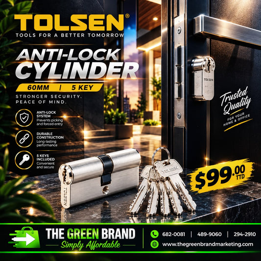 Tolsen anti-lock cylinder 60mm 5 key