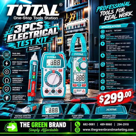 Total 3pc electrical test kit