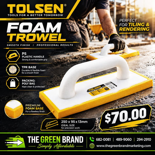 TOLSEN FOAM TROWEL 250 X 95 X 13MM