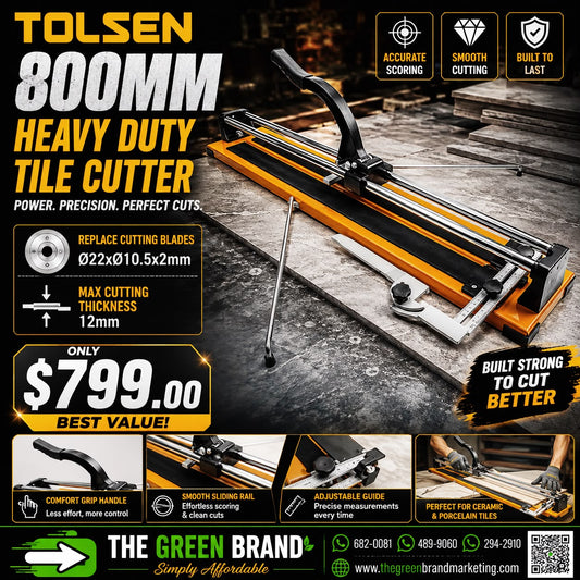 TOLSEN 800MM HEAVY DUTY TILE CUTTER (INDUSTRIAL)