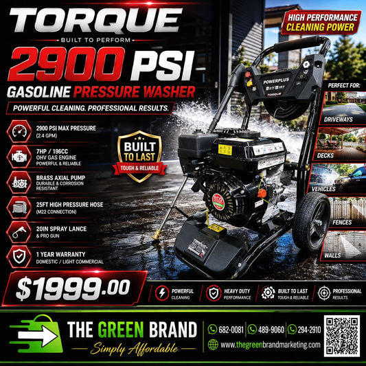 Torque 2900psi Gasoline pressure washer