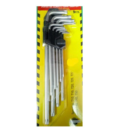 Security long 9 piece torx set