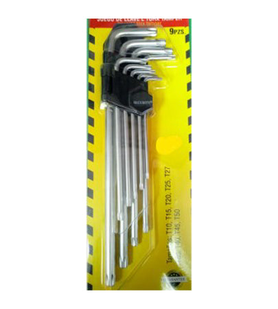 Security 9 piece  Allen key set