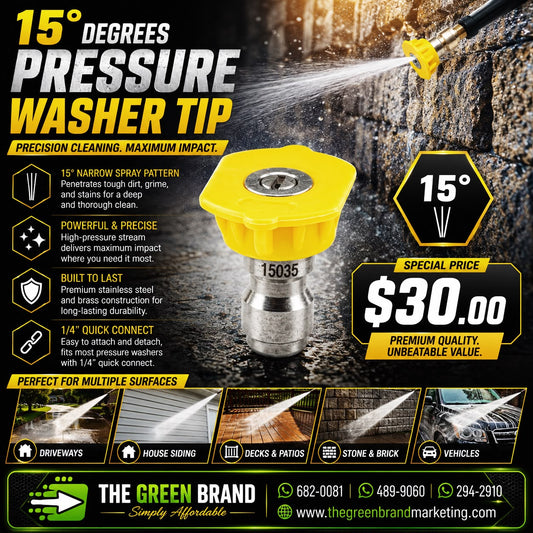 15 Degree Pressure washer tip