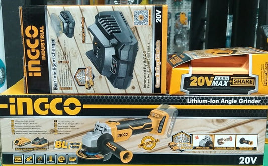 Ingco brushless 20V  cordless angle grinder