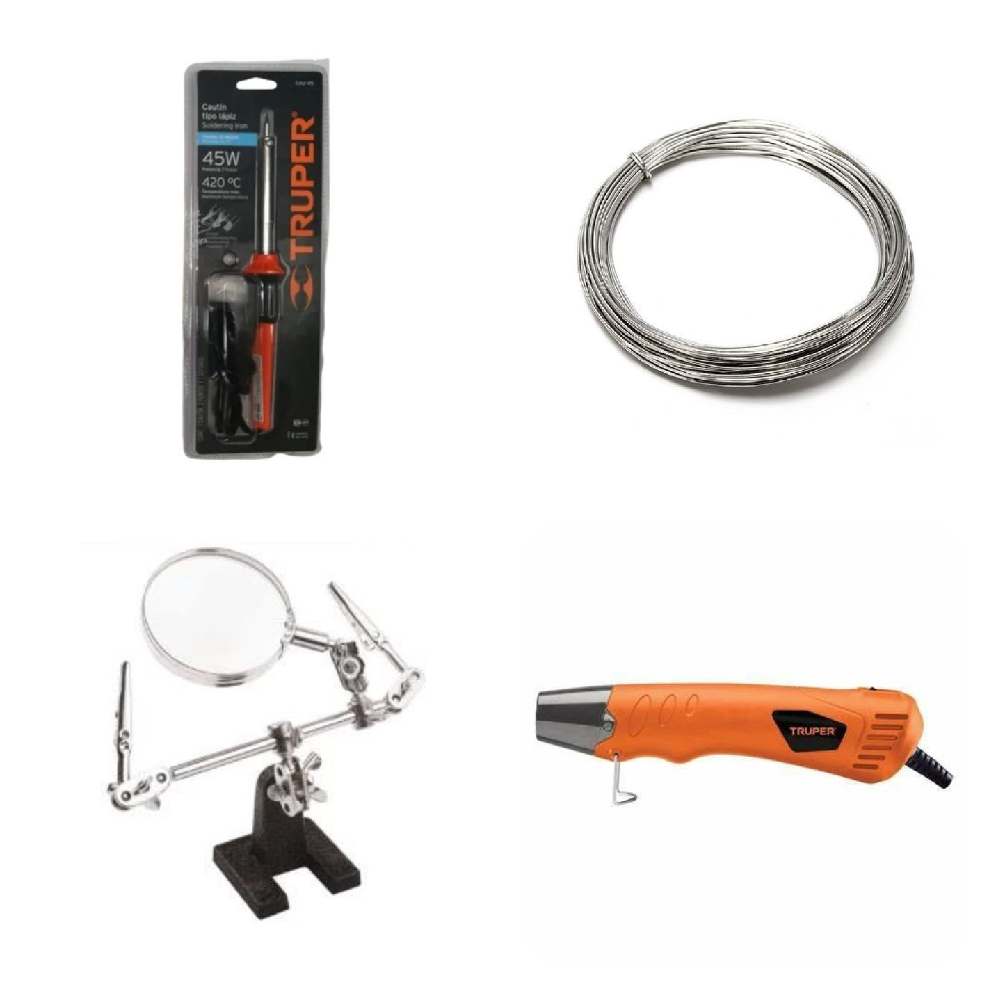 Tolsen helping hands & Truper mini heat gun & free soldering iron