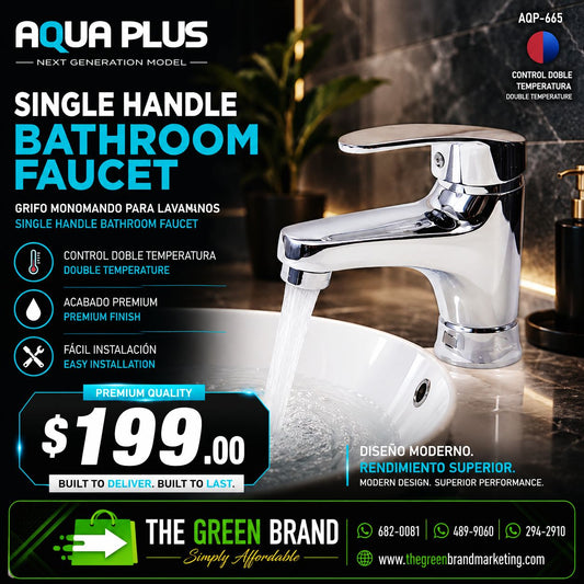 Aqua plus Single Handle Bathroom Faucet