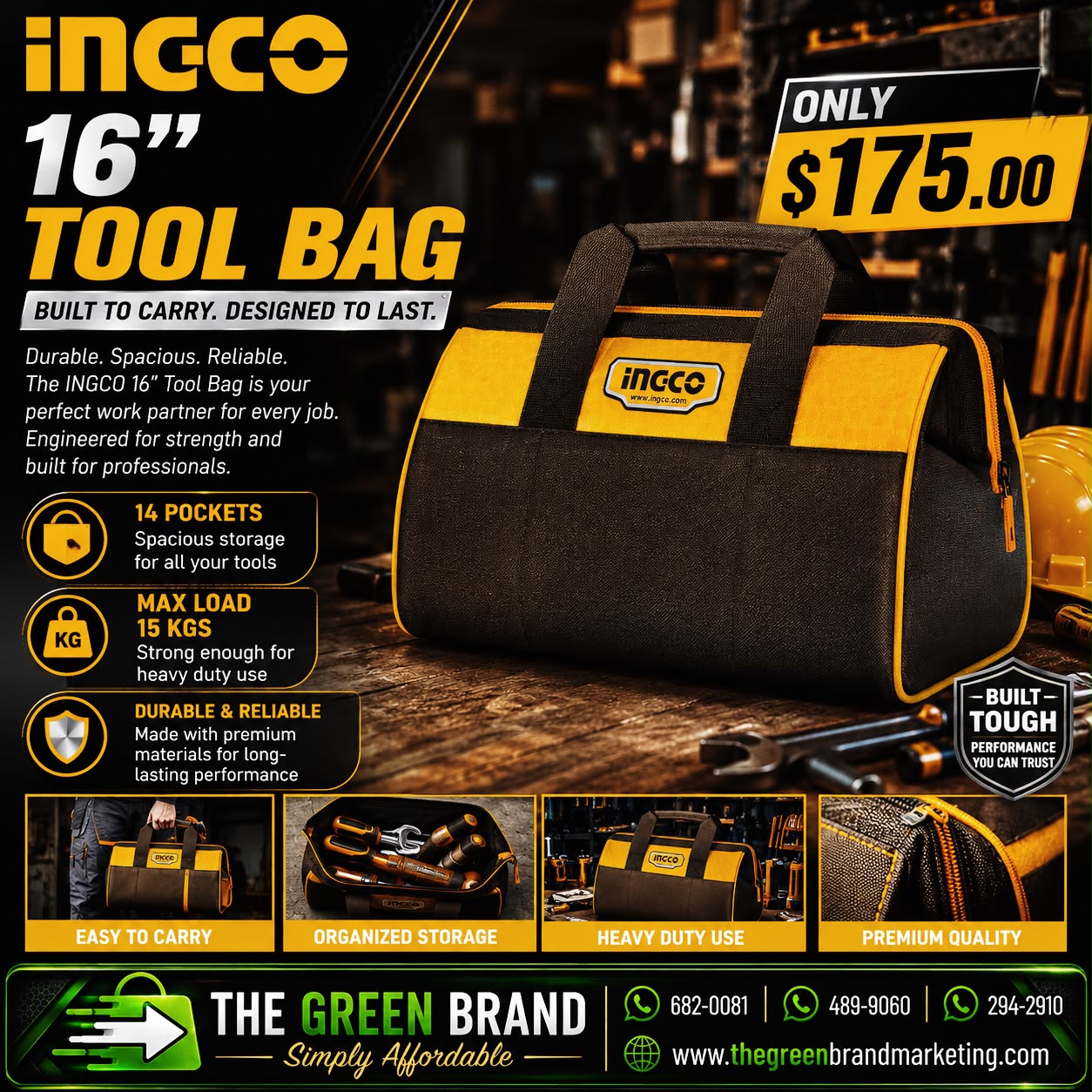 Ingco 16" Tool Bag