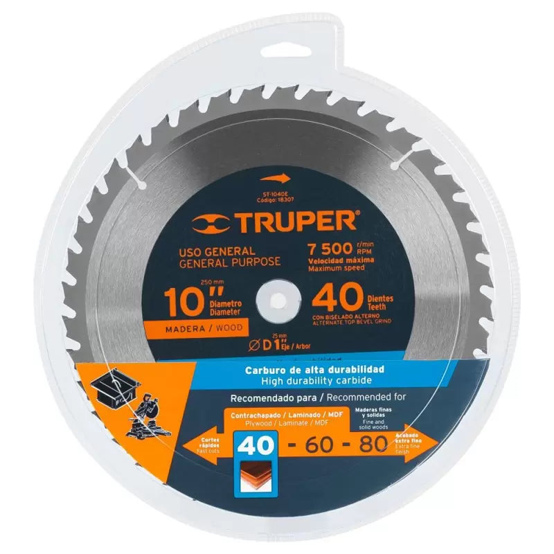 truper 10" x 1" circ saw blade