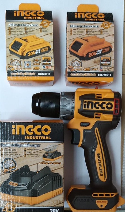 Ingco compact brushless cordless drill