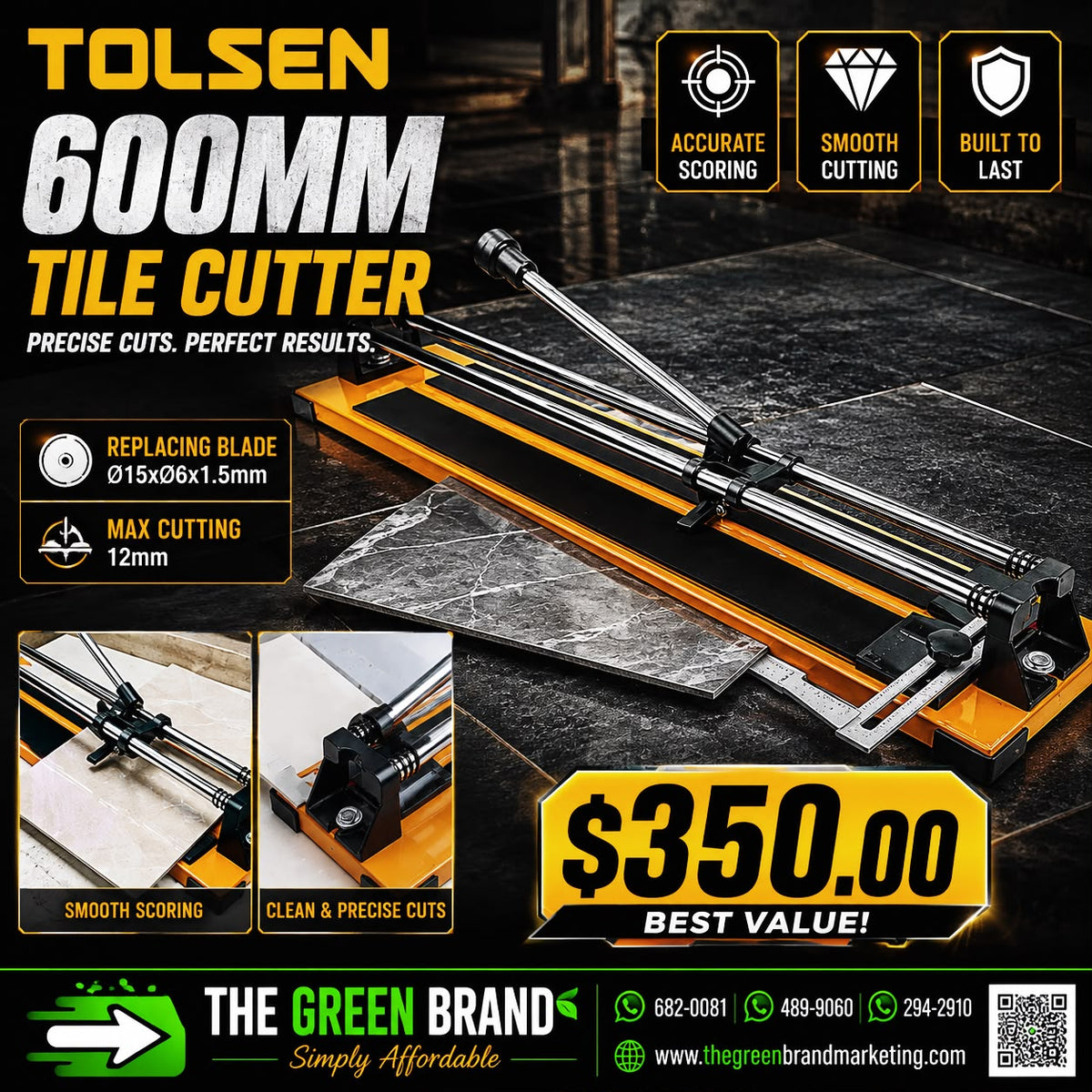 TOLSEN 600MM TILE CUTTER