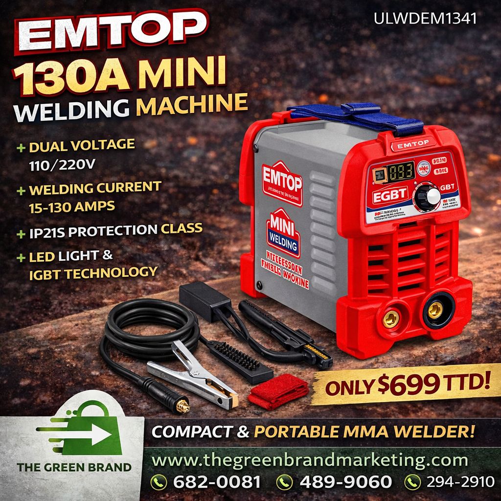 Emtop 130a mini welding machine 110/220V MMA /TIG