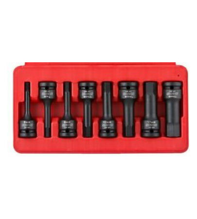 Harden 1/2" impact hex bit set